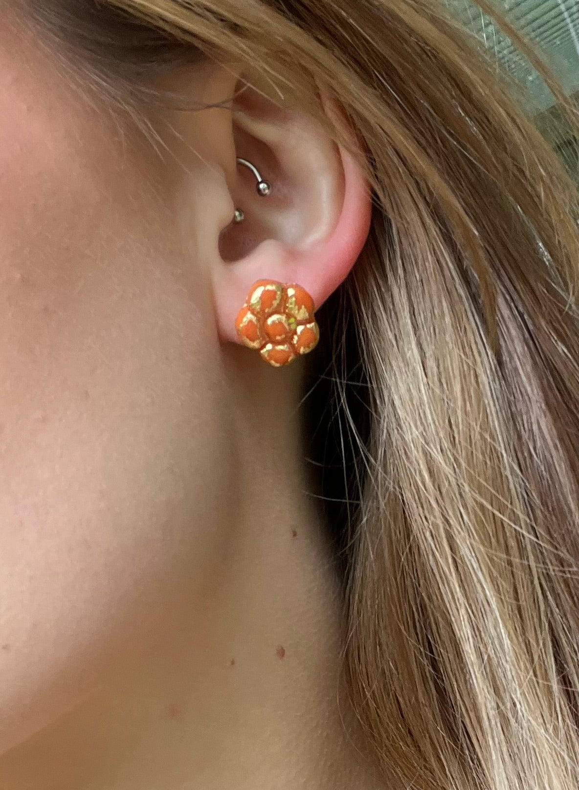 Spooky Flower Studs