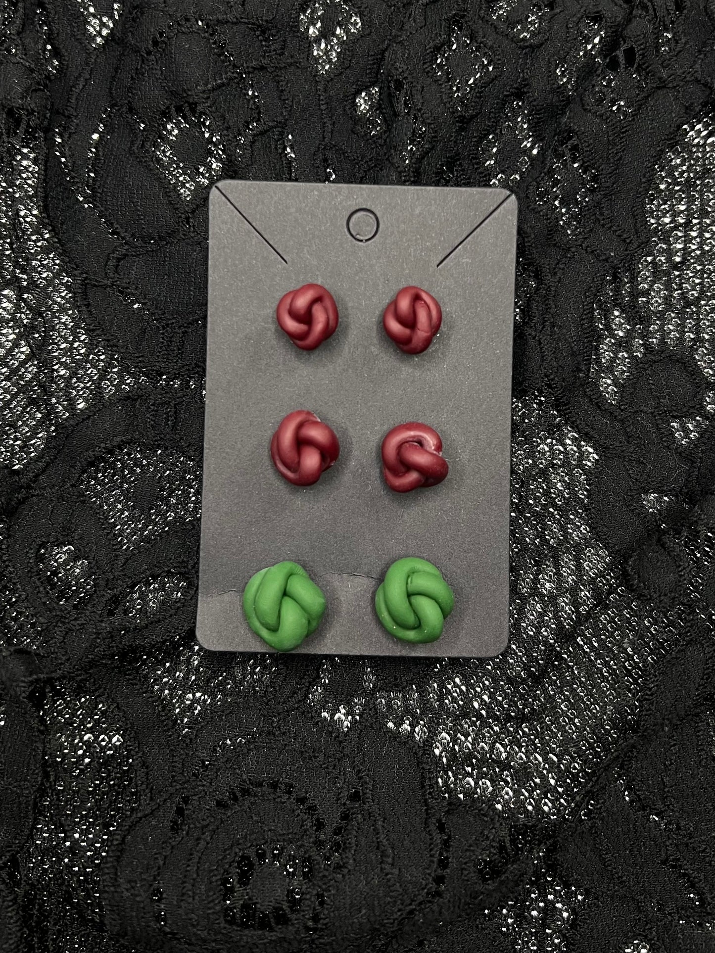 Assorted Knot Stud Earrings