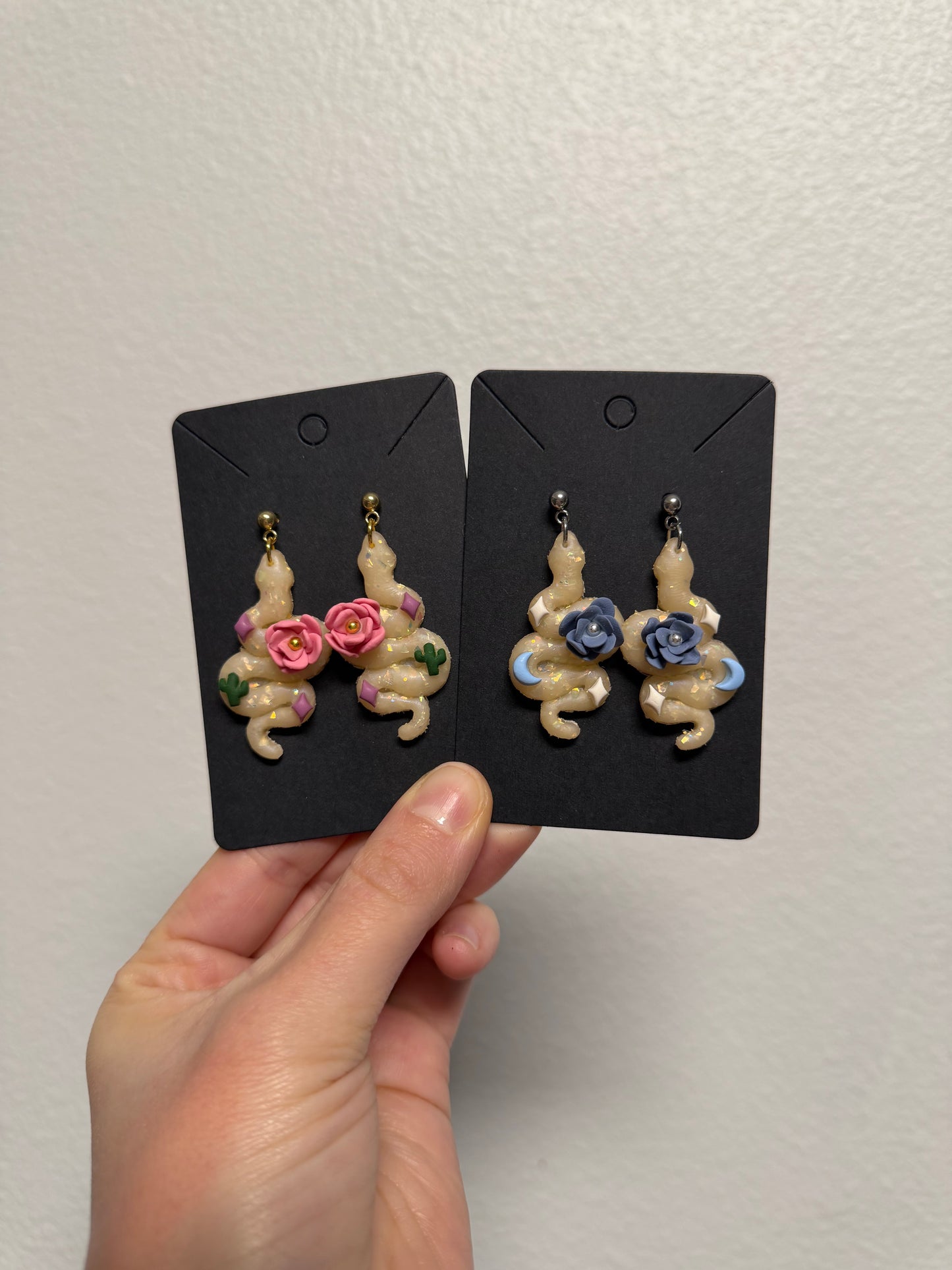 Snake Polymer Clay Earrings