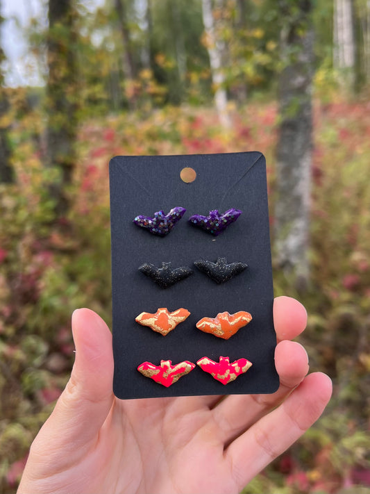 Bat Stud Earrings