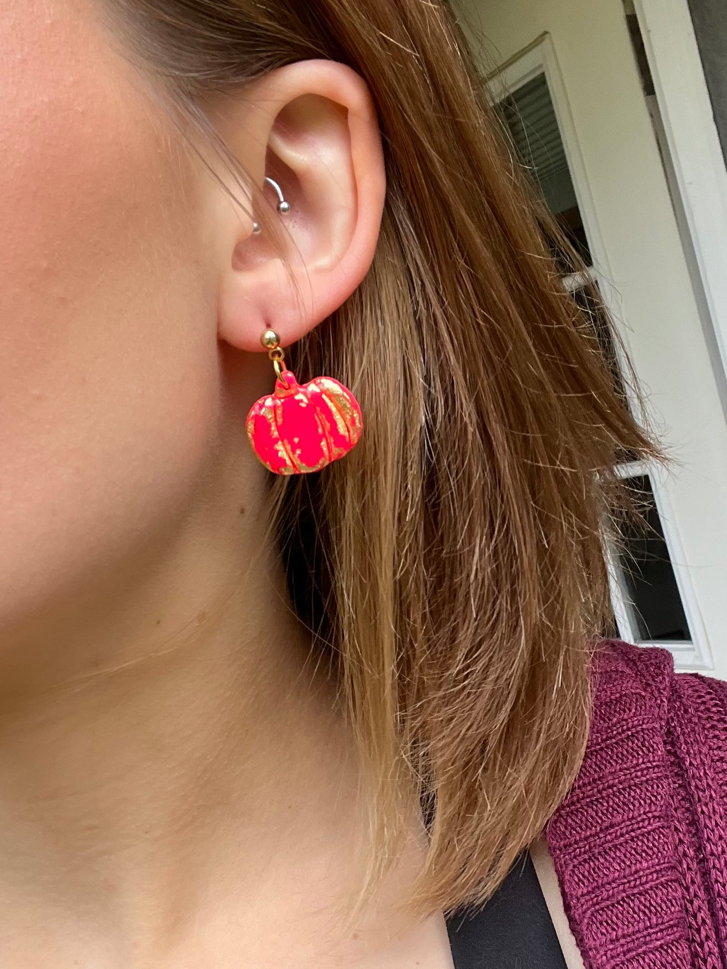 Pumpkin Earrings