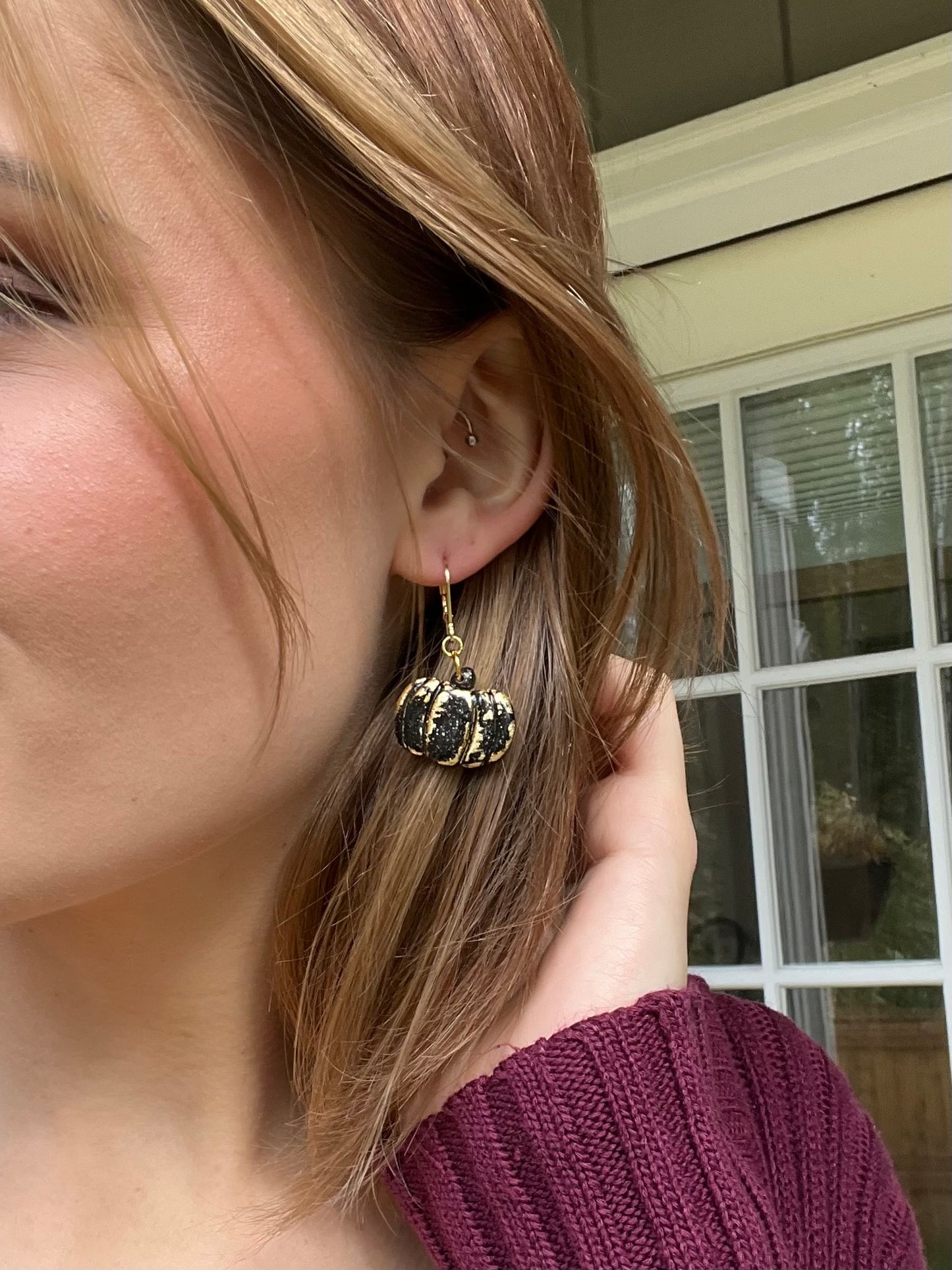 Pumpkin Earrings