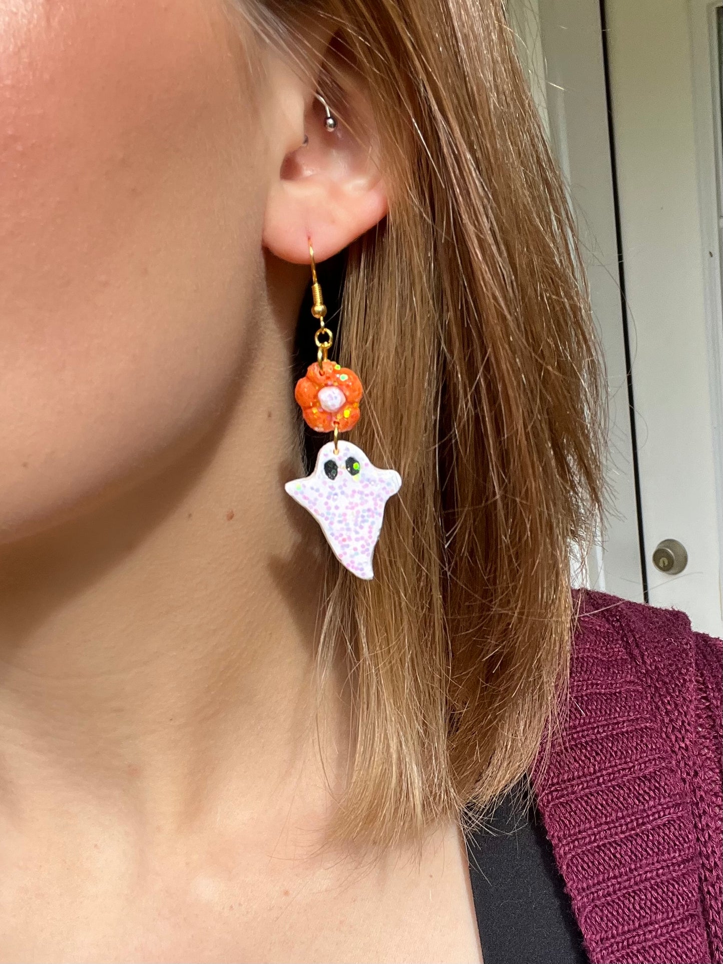 Ghost Flower Earrings