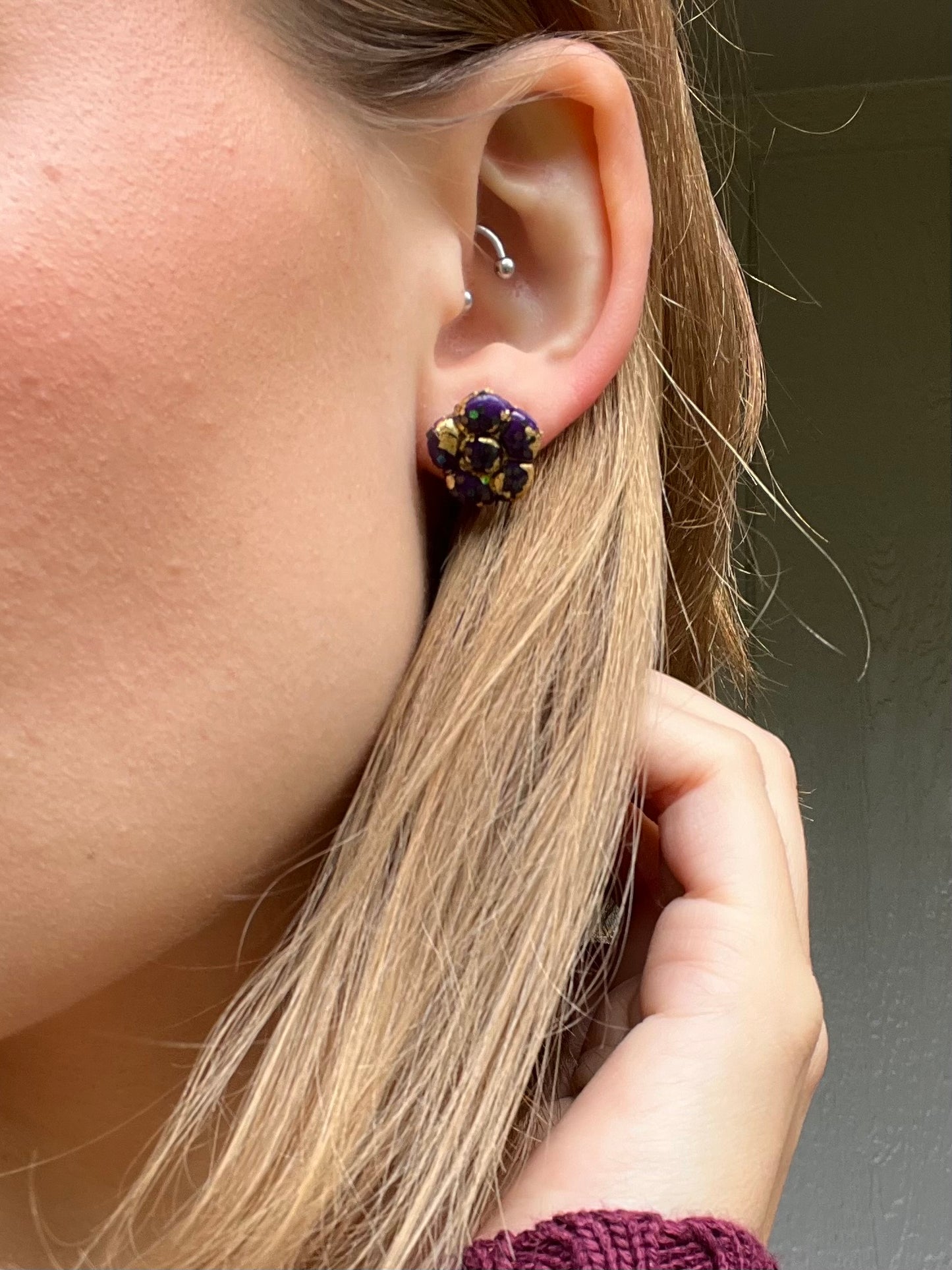 Spooky Flower Studs