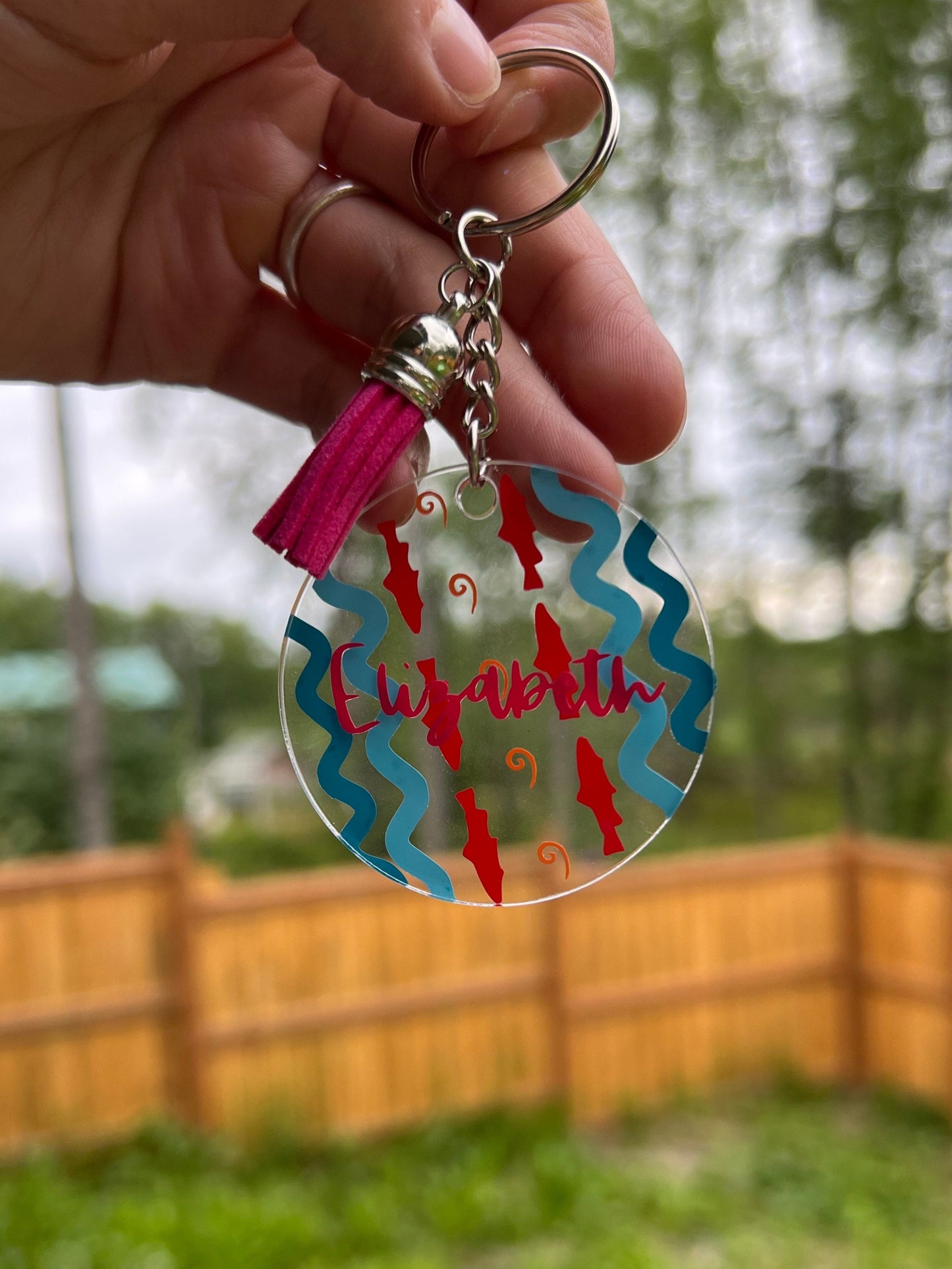 Salmon Keychains - Acrylic - Alaskan Keychains
