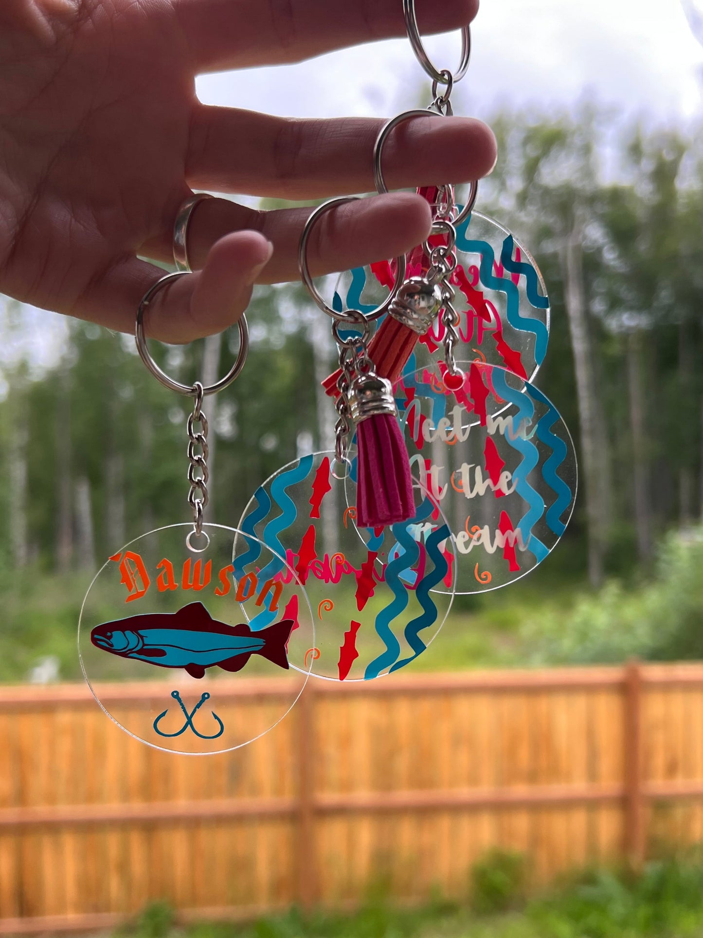 Salmon Keychains - Acrylic - Alaskan Keychains