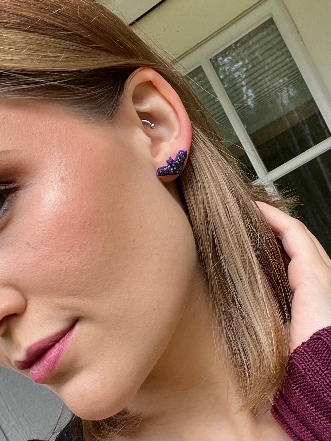 Bat Stud Earrings