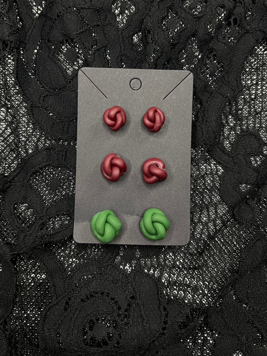 Assorted Knot Stud Earrings