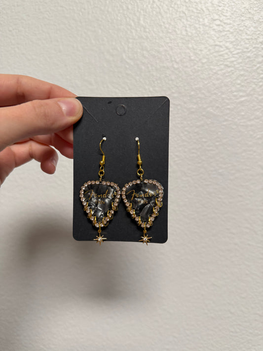 I Don’t Wanna Stop - Guitar Pick Earrings