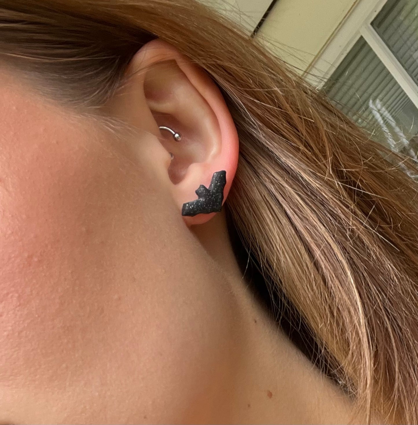 Bat Stud Earrings