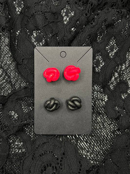 Assorted Knot Stud Earrings