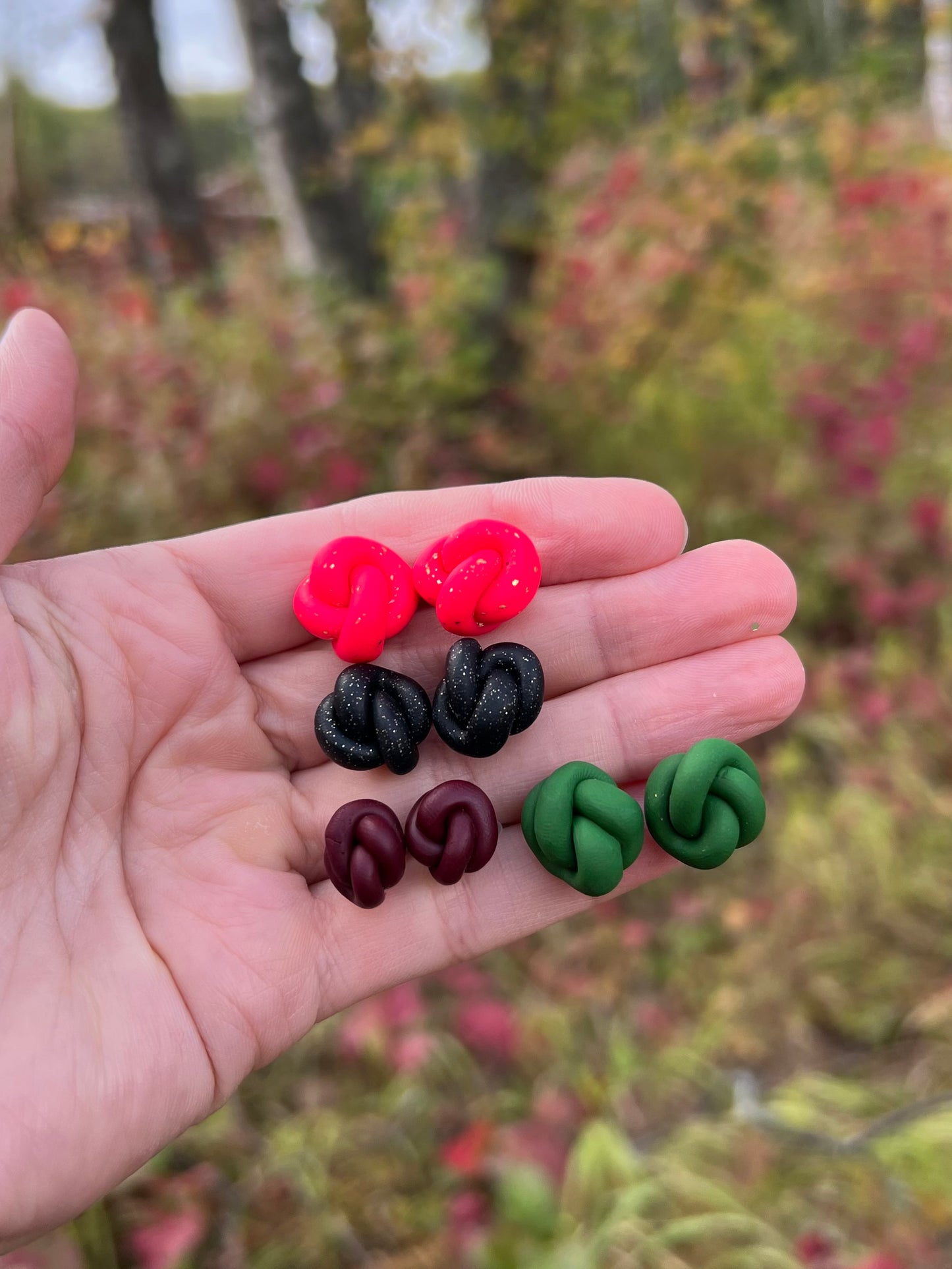 Assorted Knot Stud Earrings