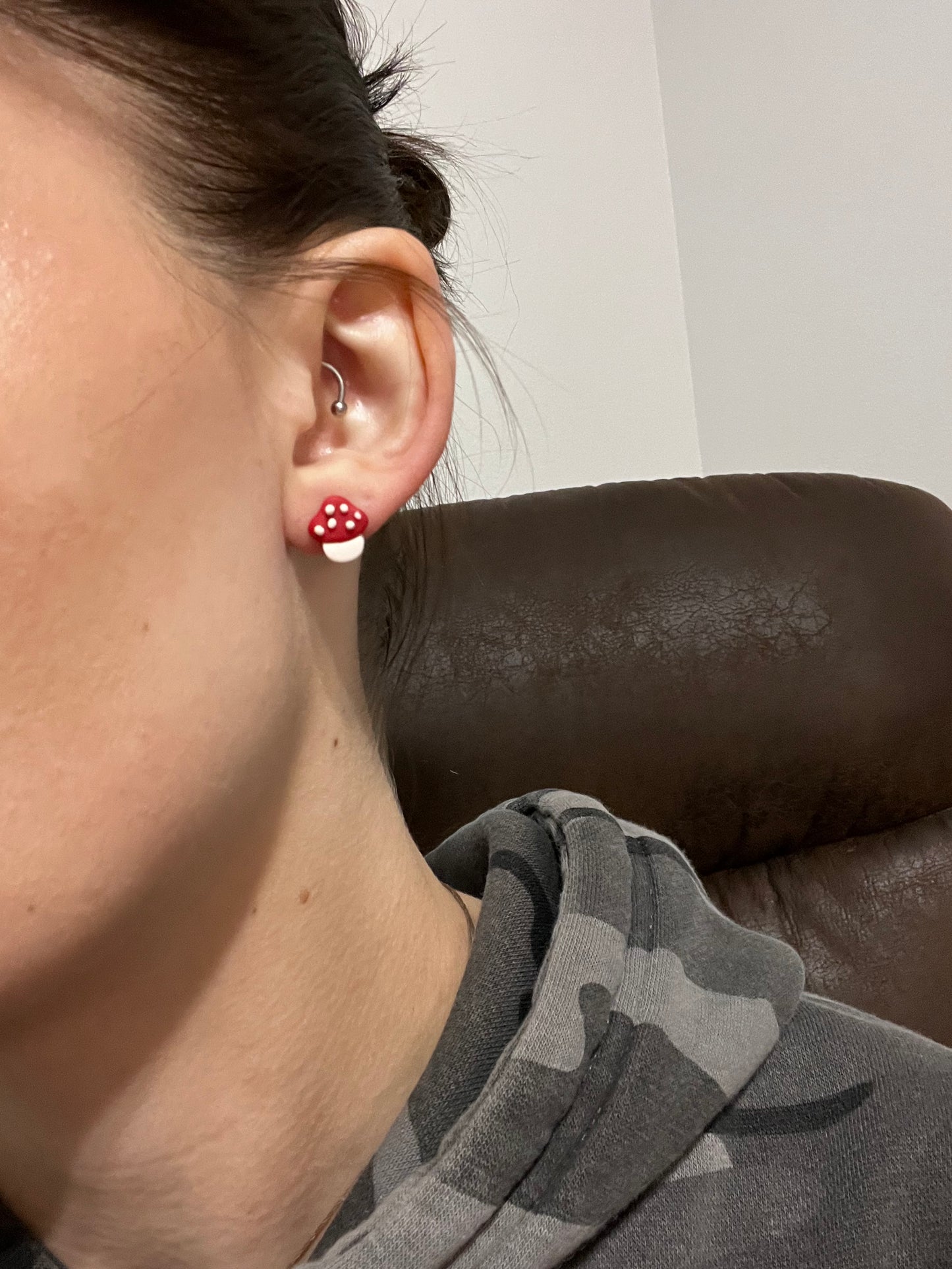 Mushroom Polymer Clay Earrings