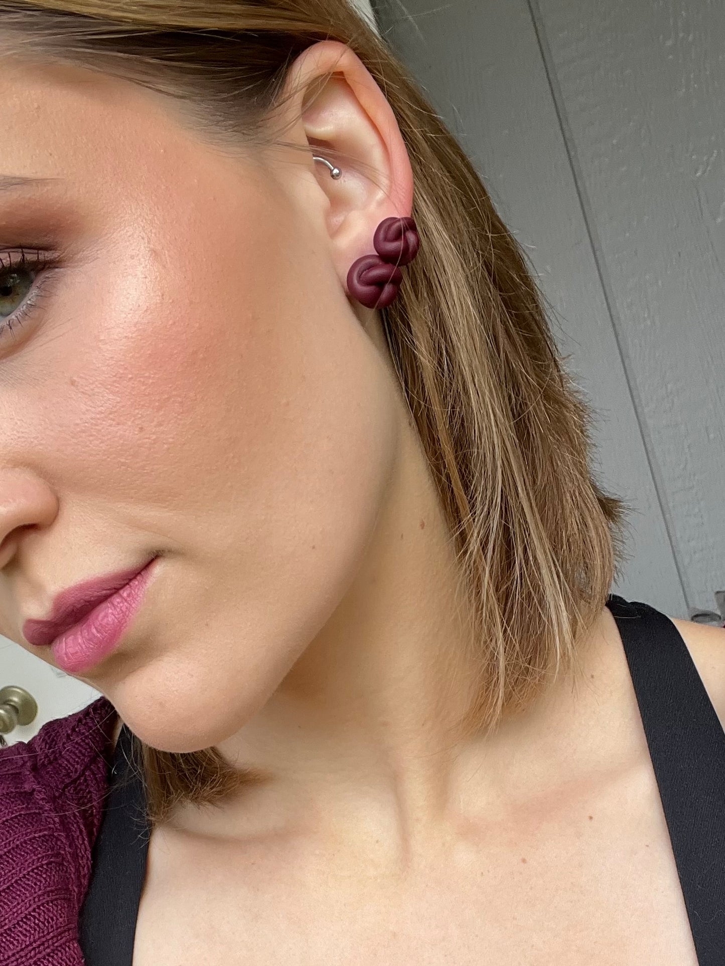 Assorted Knot Stud Earrings
