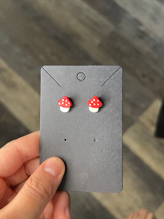 Mushroom Polymer Clay Earrings