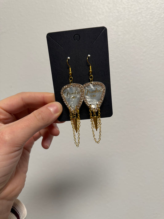 Pour Some Sugar On Me - Guitar Pick Earrings