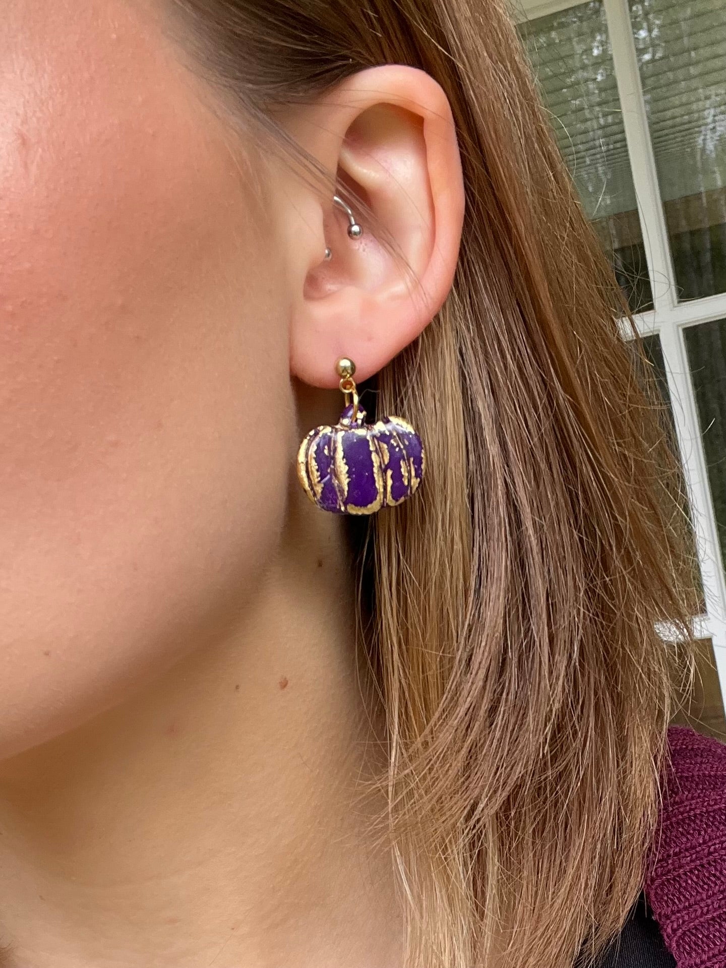 Pumpkin Earrings