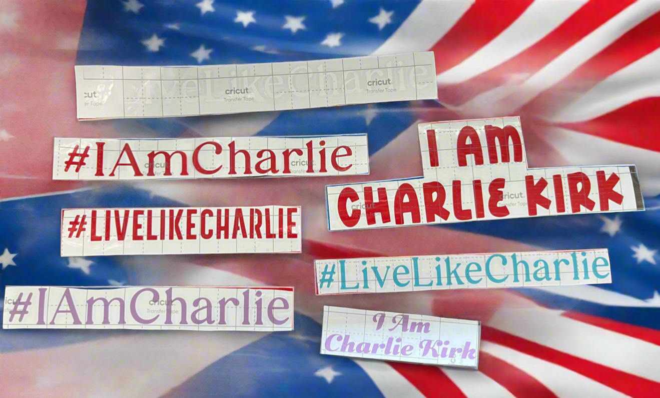 Charlie Kirk Vinyl - I Am Charlie, Live Like Charlie, Permanent Vinyl