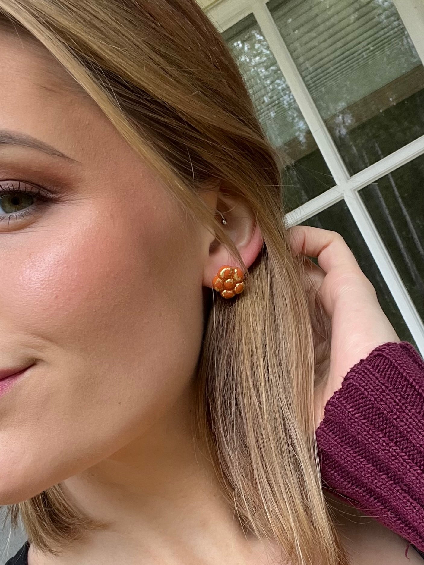 Spooky Flower Studs
