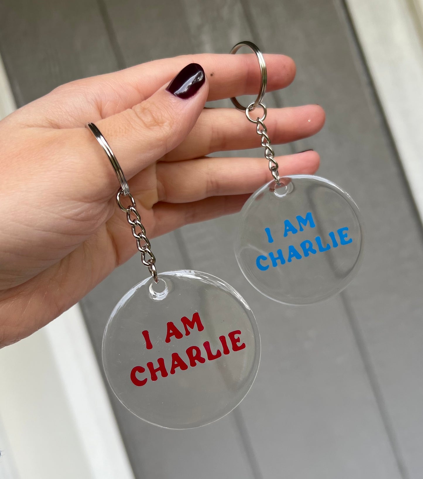 I Am Charlie Acrylic Keychains