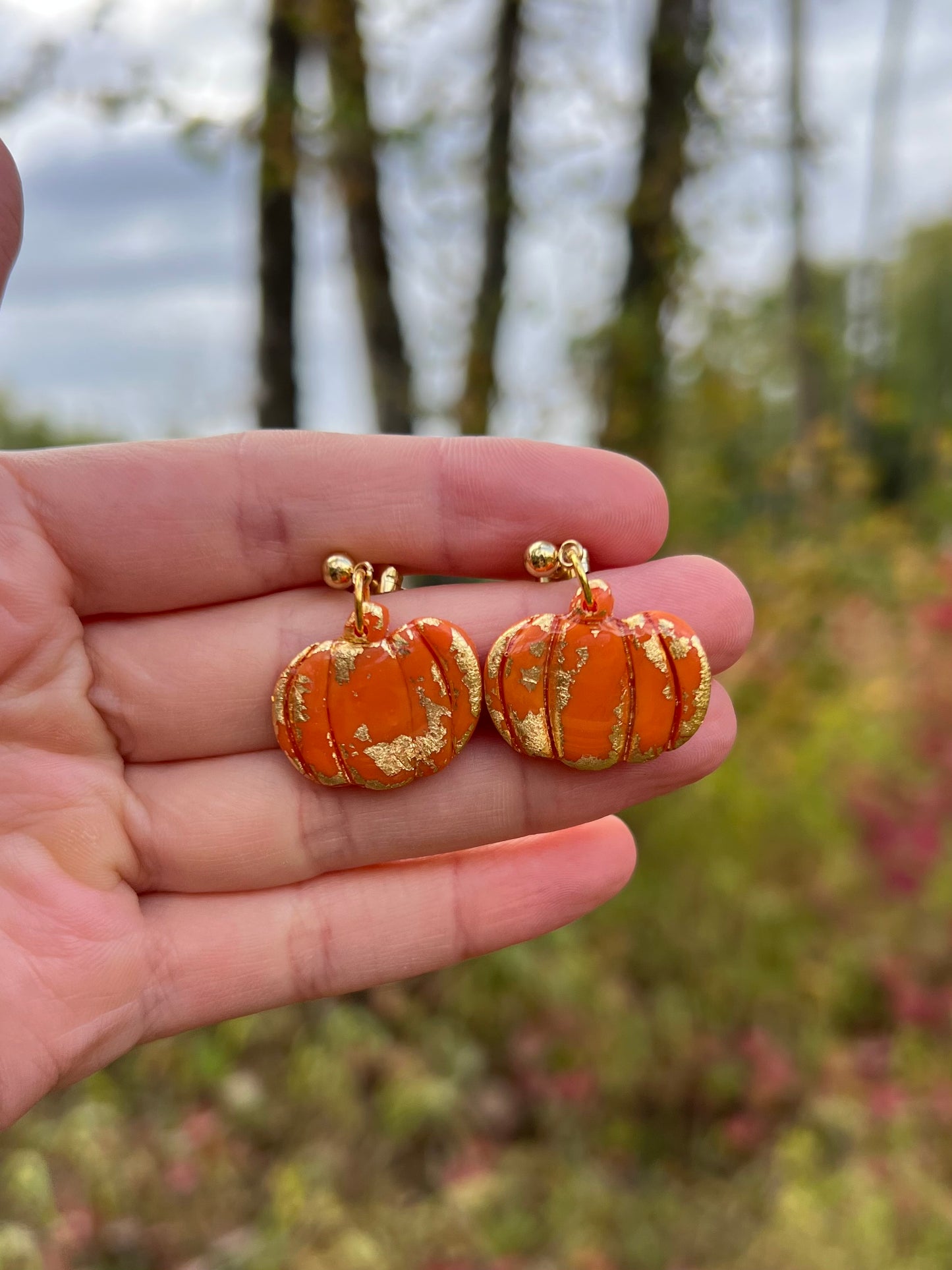 Pumpkin Earrings