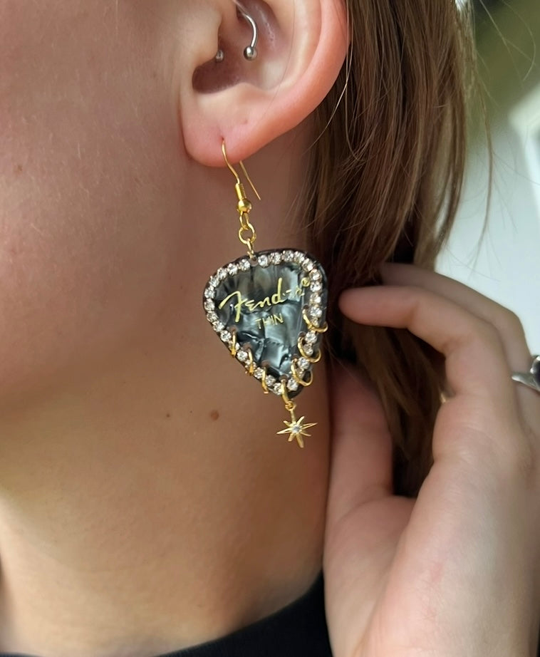 I Don’t Wanna Stop - Guitar Pick Earrings