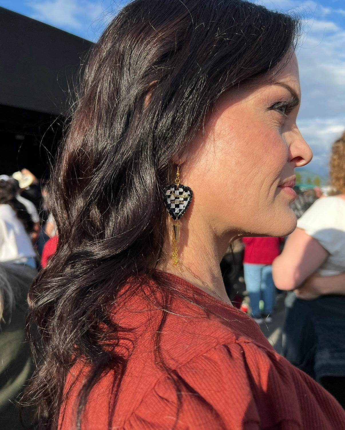 Bad Reputation-Guitar Pick Earrings