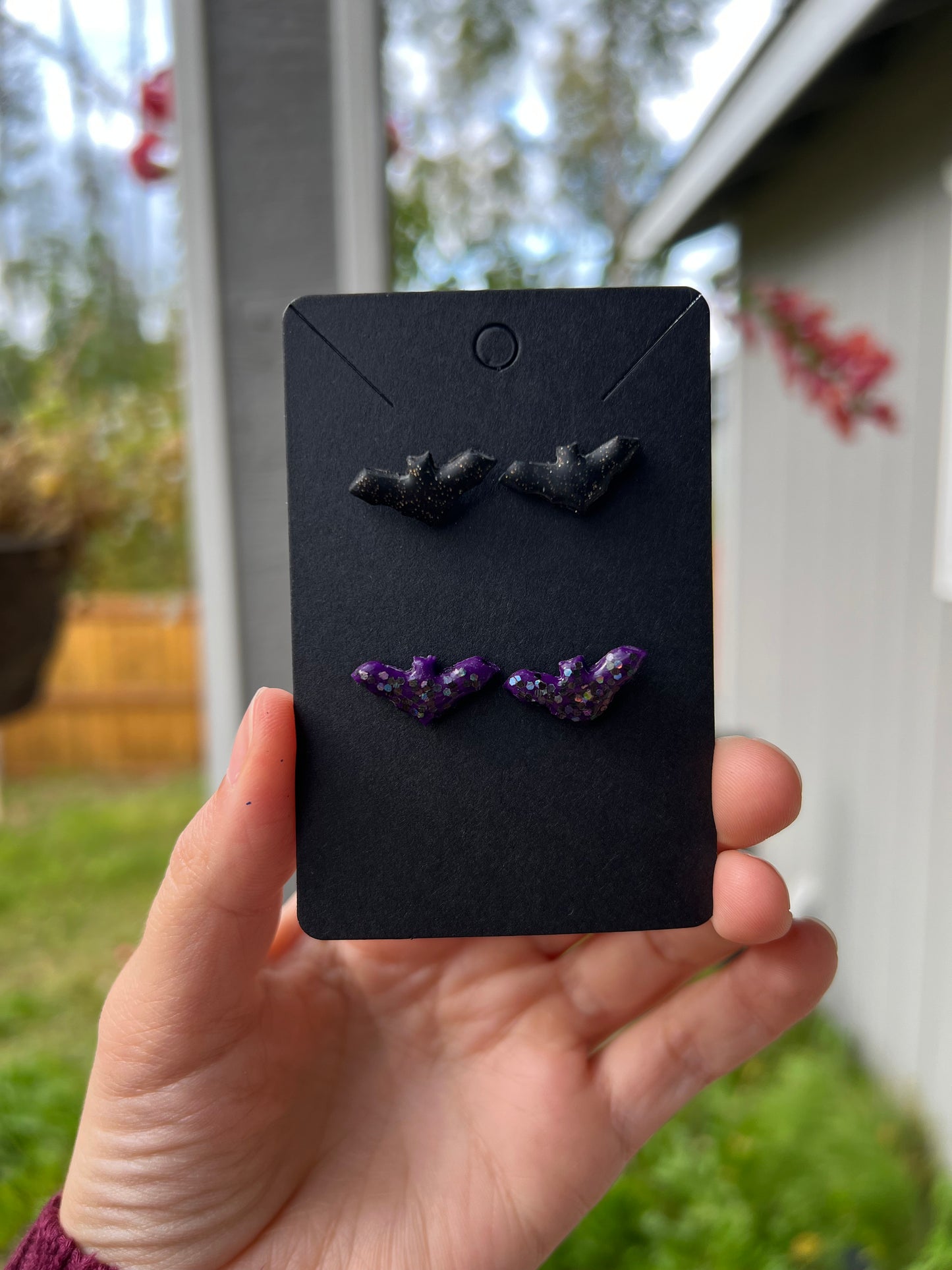 Bat Stud Earrings