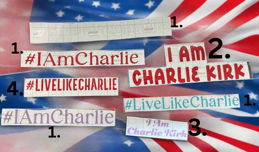 Charlie Kirk Vinyl - I Am Charlie, Live Like Charlie, Permanent Vinyl