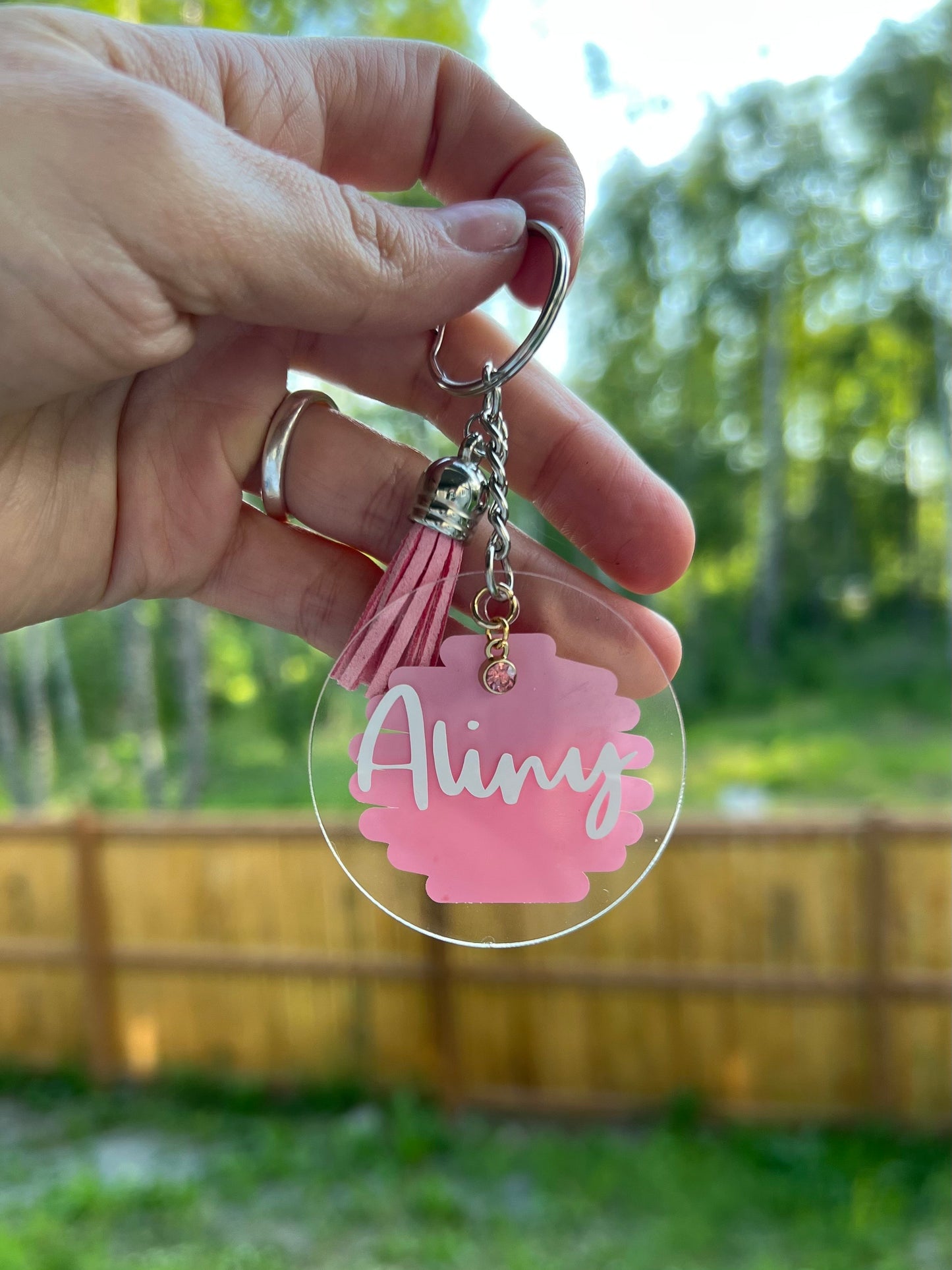 Custom Brush Name Keychain - Acrylic