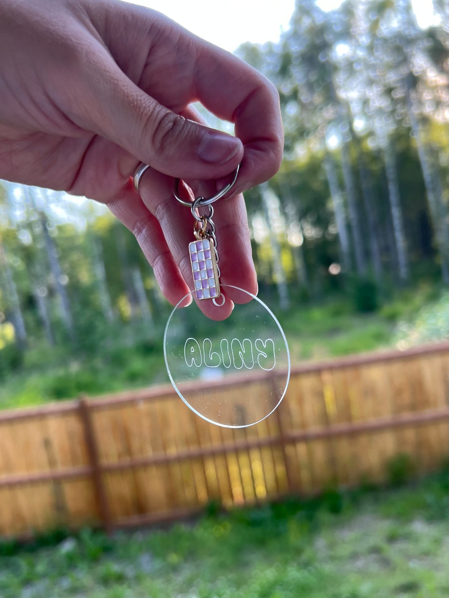 Engraved Custom Acrylic Keychain